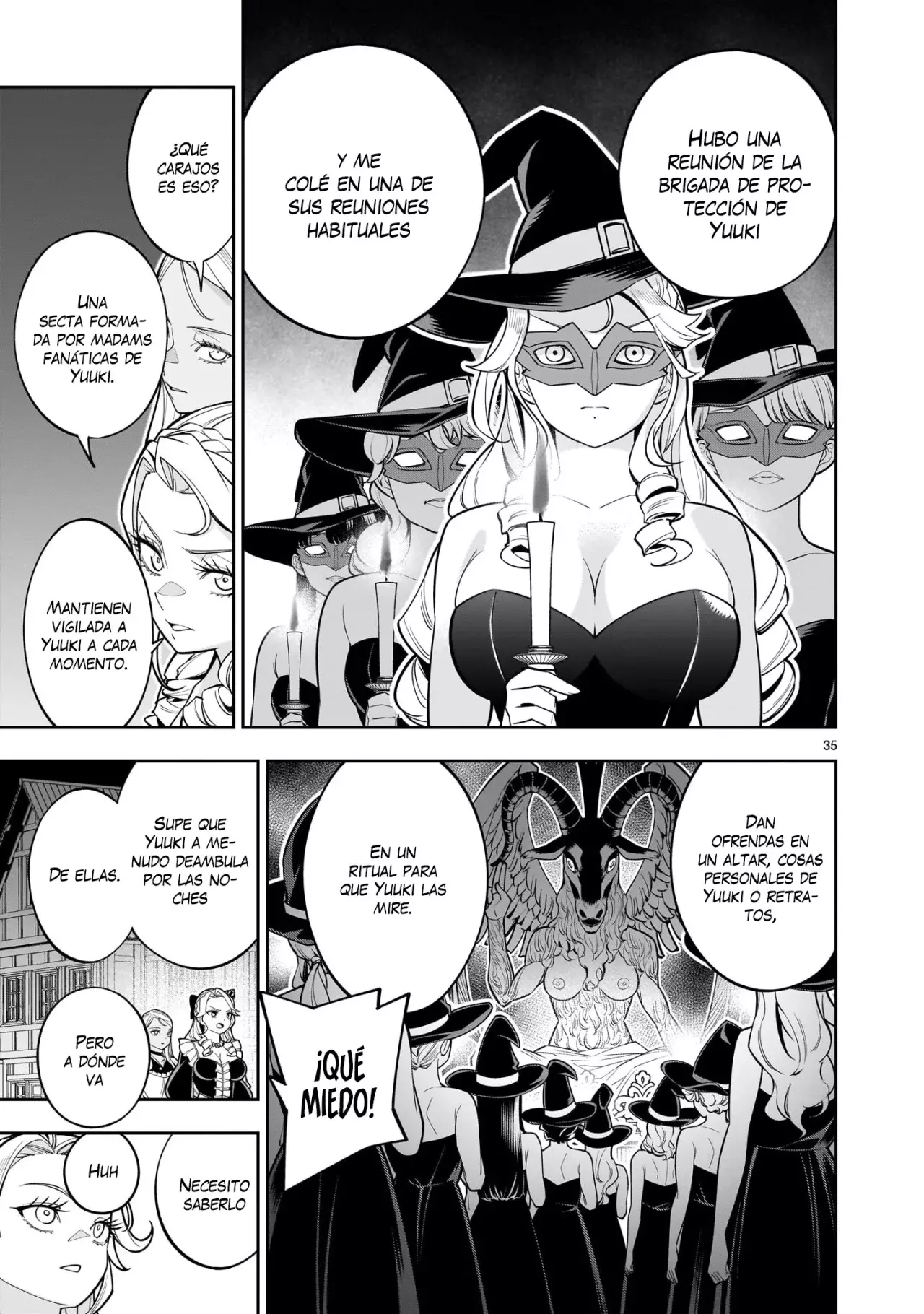 Shi ni Modori Oujo wa Ikinobiru Tameni Yuri Harem wo Tsukuru Koto ni Shita Capitulo 3: El primer movimiento totalmente femenino página 36