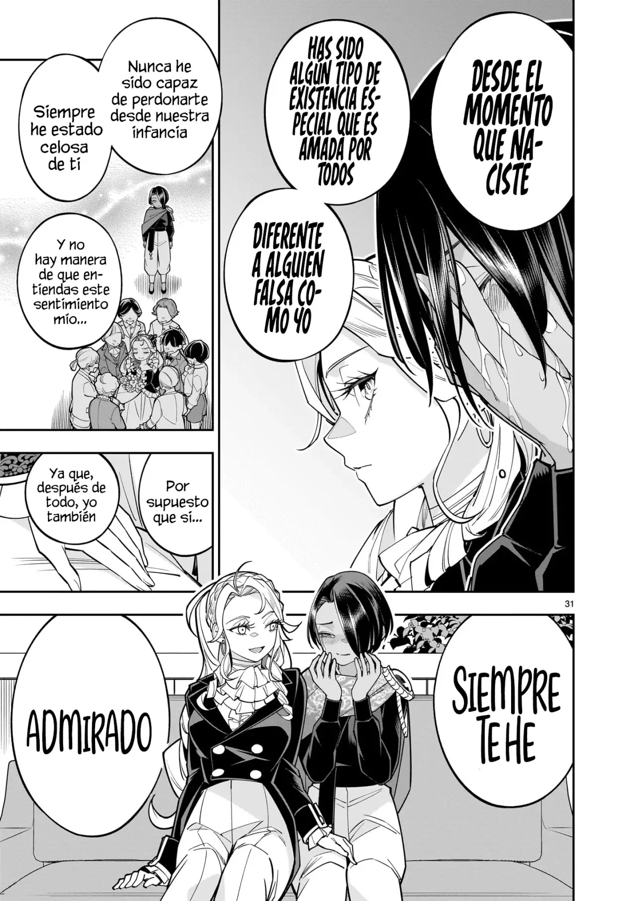 Shi ni Modori Oujo wa Ikinobiru Tameni Yuri Harem wo Tsukuru Koto ni Shita Capitulo 4 página 33