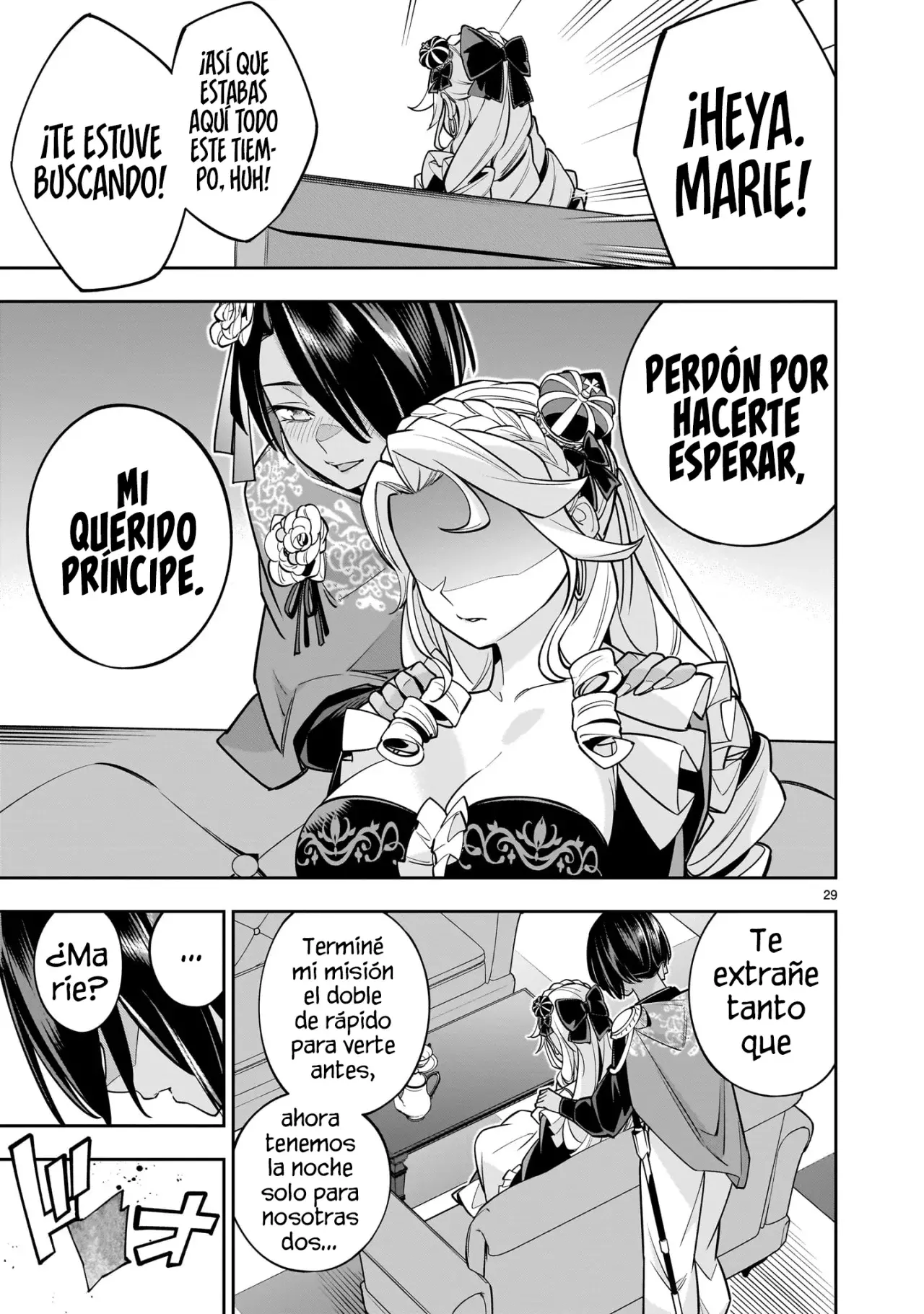 Shi ni Modori Oujo wa Ikinobiru Tameni Yuri Harem wo Tsukuru Koto ni Shita Capitulo 5 página 31