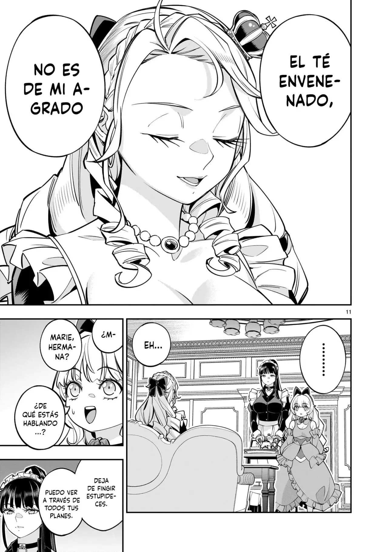 Shi ni Modori Oujo wa Ikinobiru Tameni Yuri Harem wo Tsukuru Koto ni Shita Capitulo 7 página 12