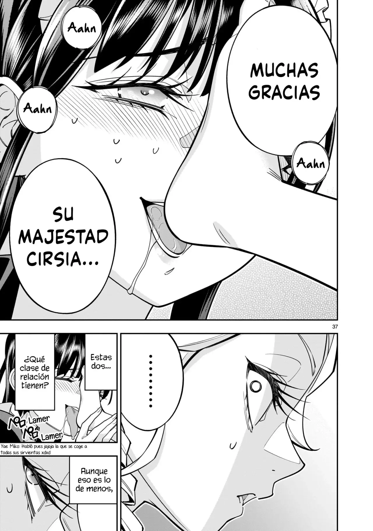 Shi ni Modori Oujo wa Ikinobiru Tameni Yuri Harem wo Tsukuru Koto ni Shita Capitulo 7 página 38