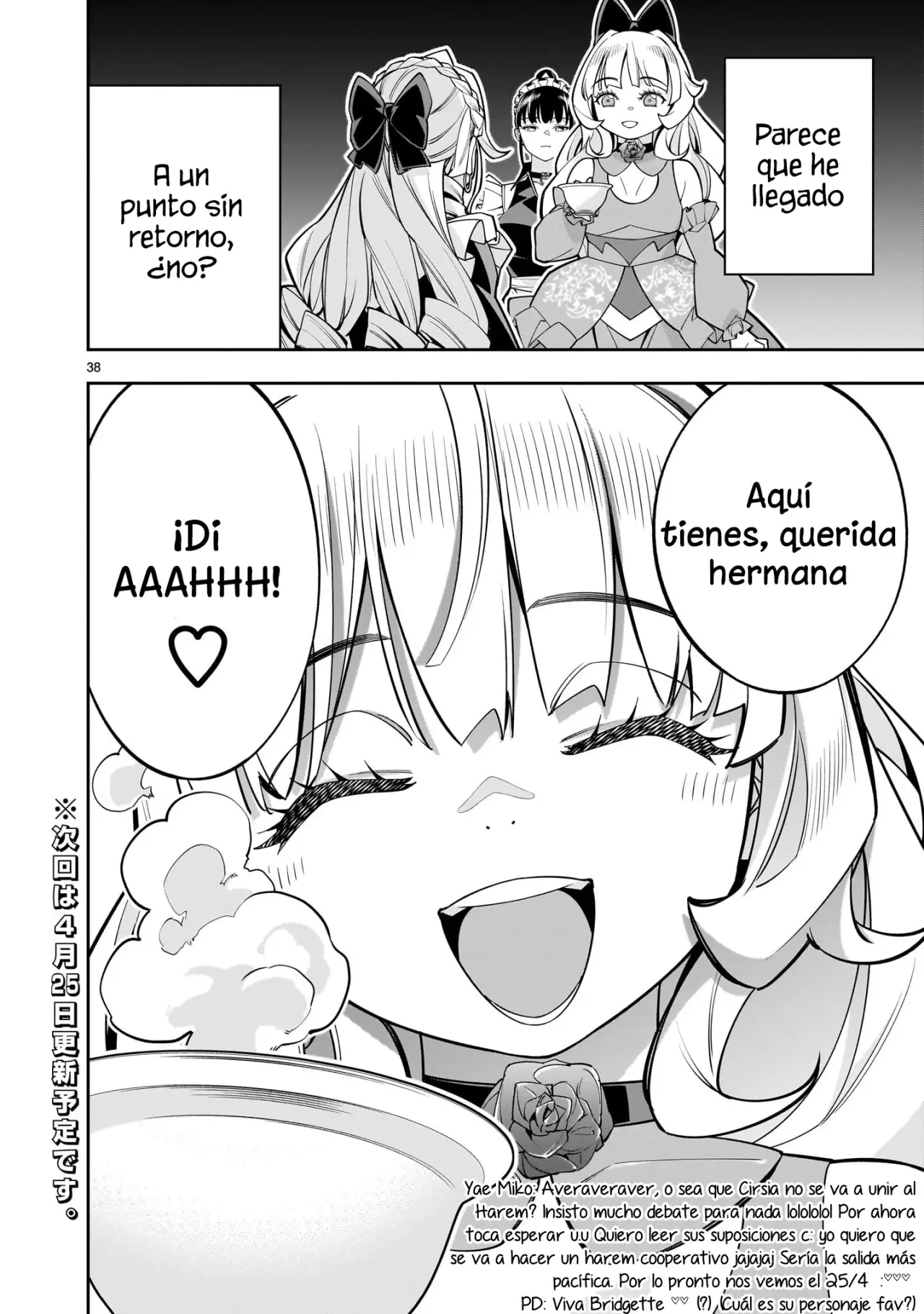 Shi ni Modori Oujo wa Ikinobiru Tameni Yuri Harem wo Tsukuru Koto ni Shita Capitulo 7 página 39