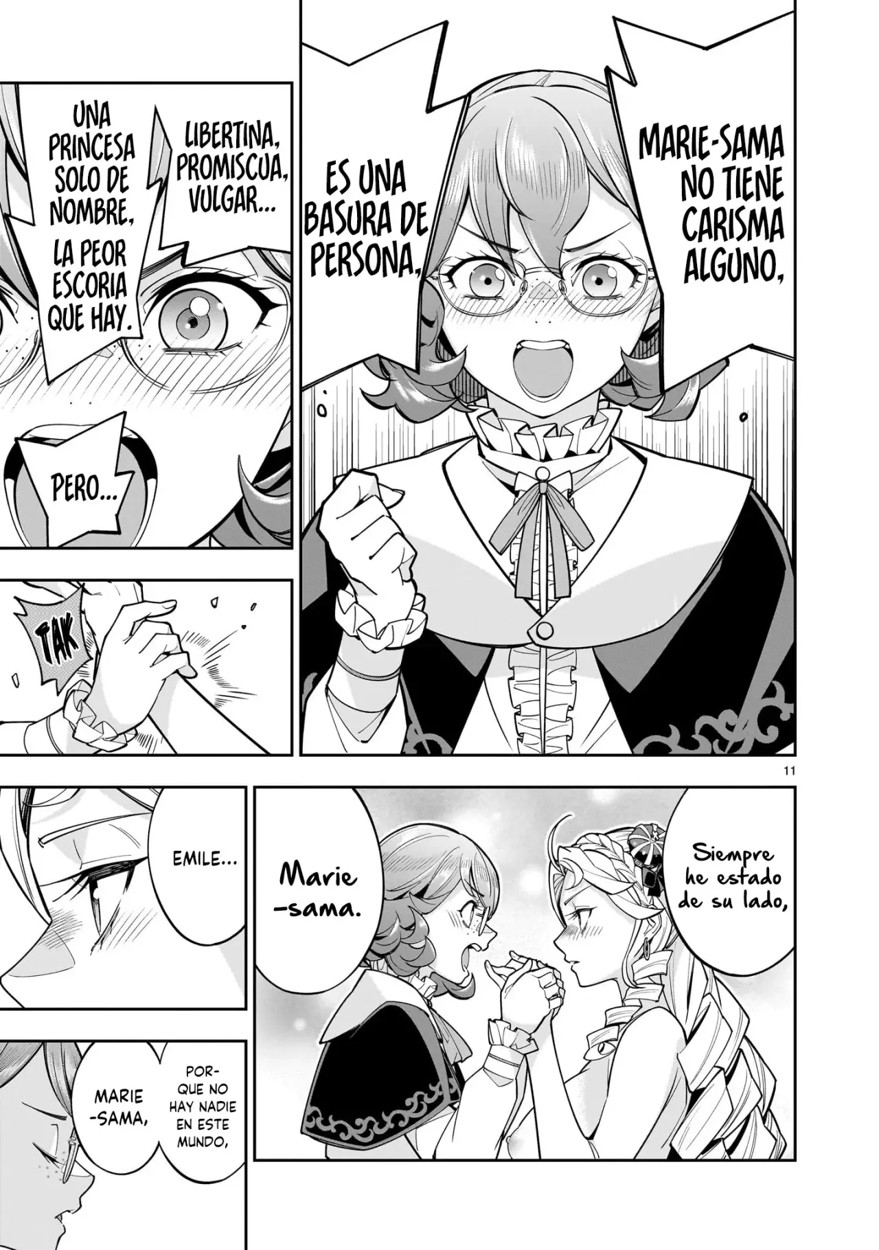 Shi ni Modori Oujo wa Ikinobiru Tameni Yuri Harem wo Tsukuru Koto ni Shita Capitulo 8 página 12