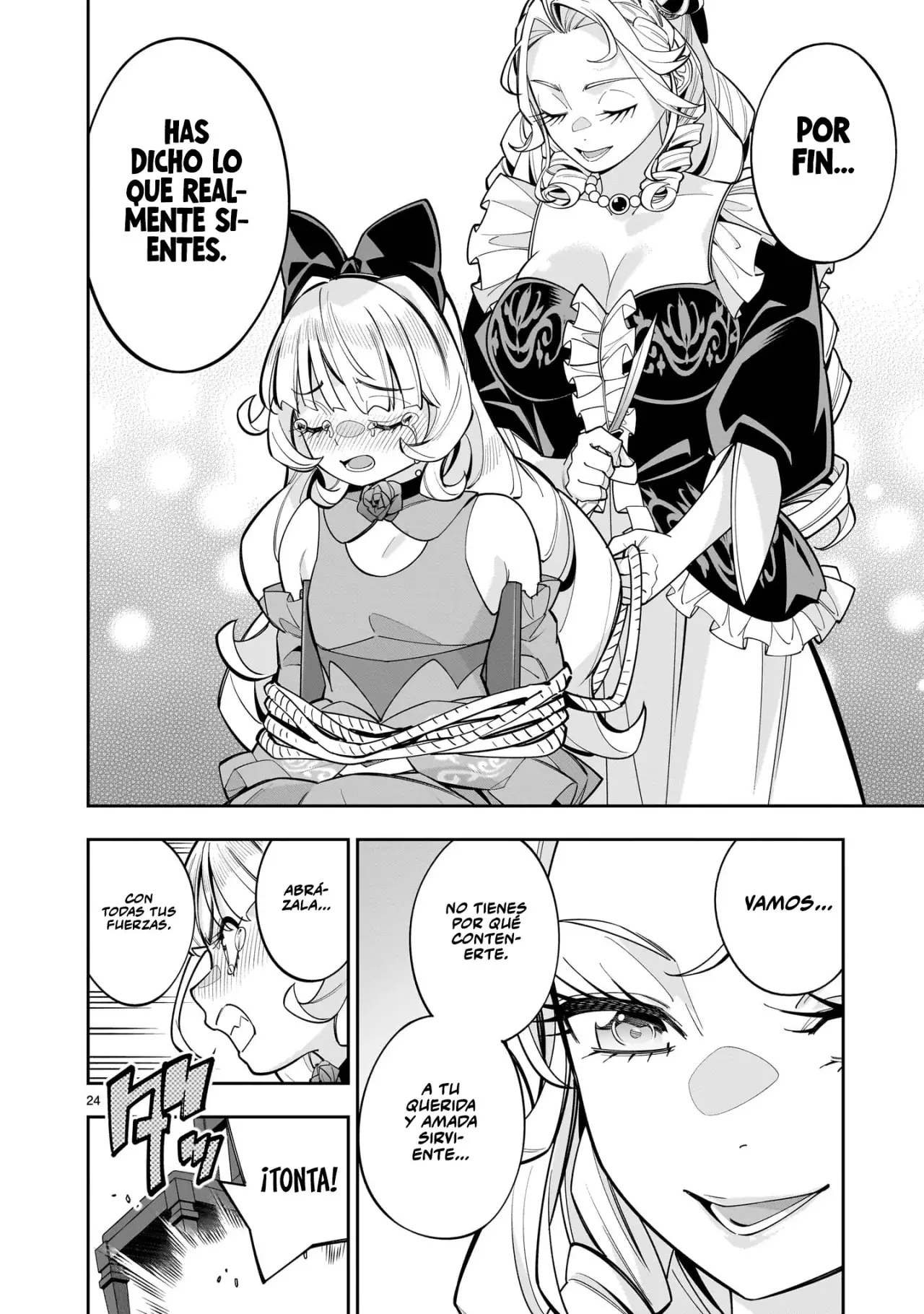 Shi ni Modori Oujo wa Ikinobiru Tameni Yuri Harem wo Tsukuru Koto ni Shita Capitulo 9: Qué cerdita tan vulgar página 24