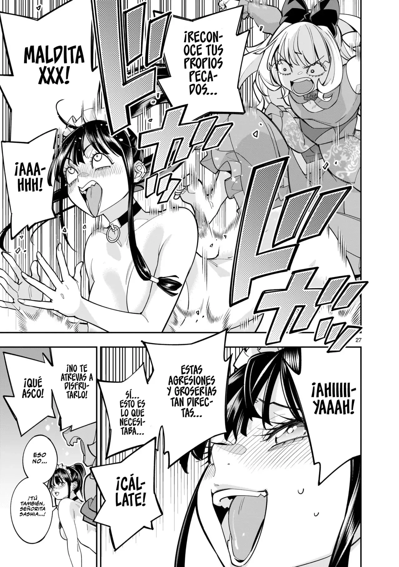 Shi ni Modori Oujo wa Ikinobiru Tameni Yuri Harem wo Tsukuru Koto ni Shita Capitulo 9: Qué cerdita tan vulgar página 27