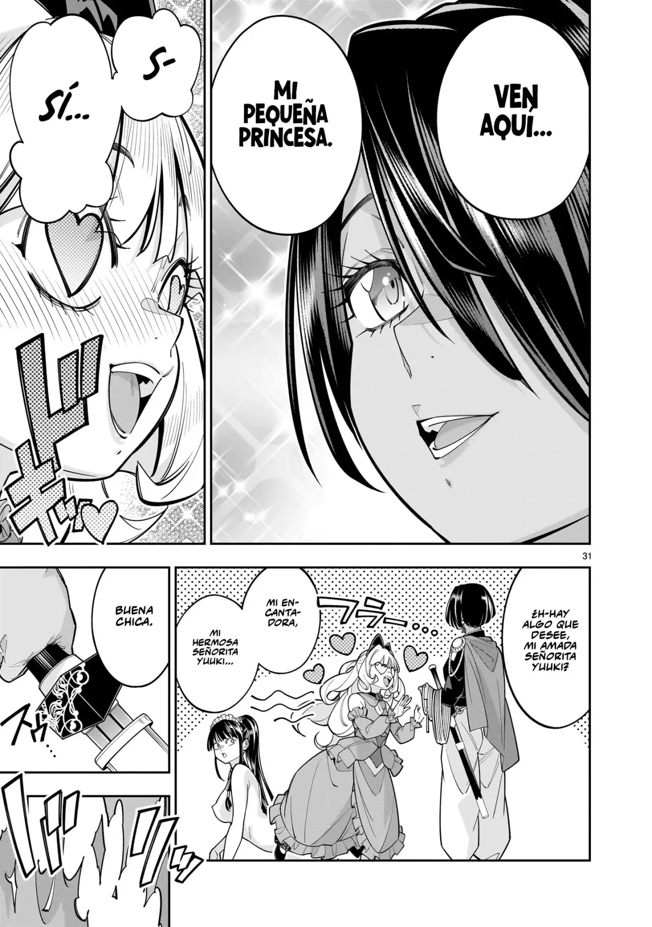 Shi ni Modori Oujo wa Ikinobiru Tameni Yuri Harem wo Tsukuru Koto ni Shita Capitulo 9: Qué cerdita tan vulgar página 31