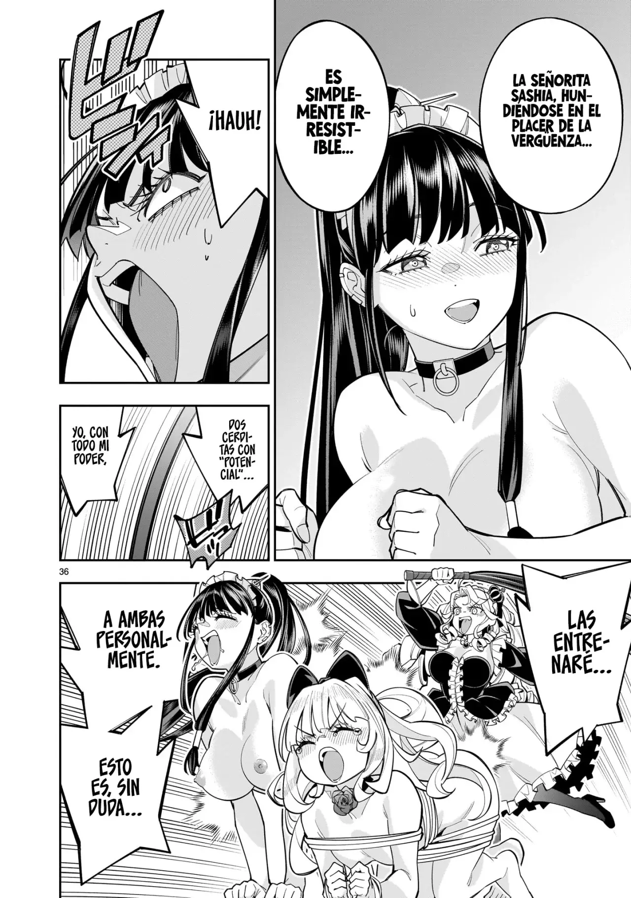 Shi ni Modori Oujo wa Ikinobiru Tameni Yuri Harem wo Tsukuru Koto ni Shita Capitulo 9: Qué cerdita tan vulgar página 36