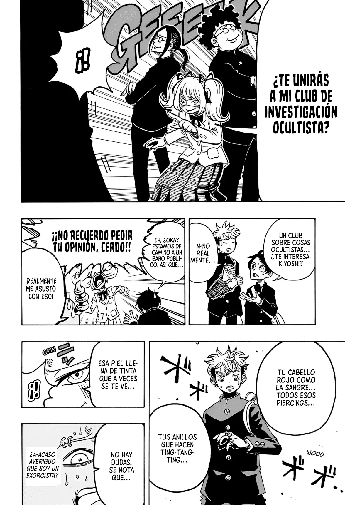 Ultimate Exorcist Kiyoshi Capitulo 18: El Club de Investigación Ocultista de la Secundaria Naraku página 6