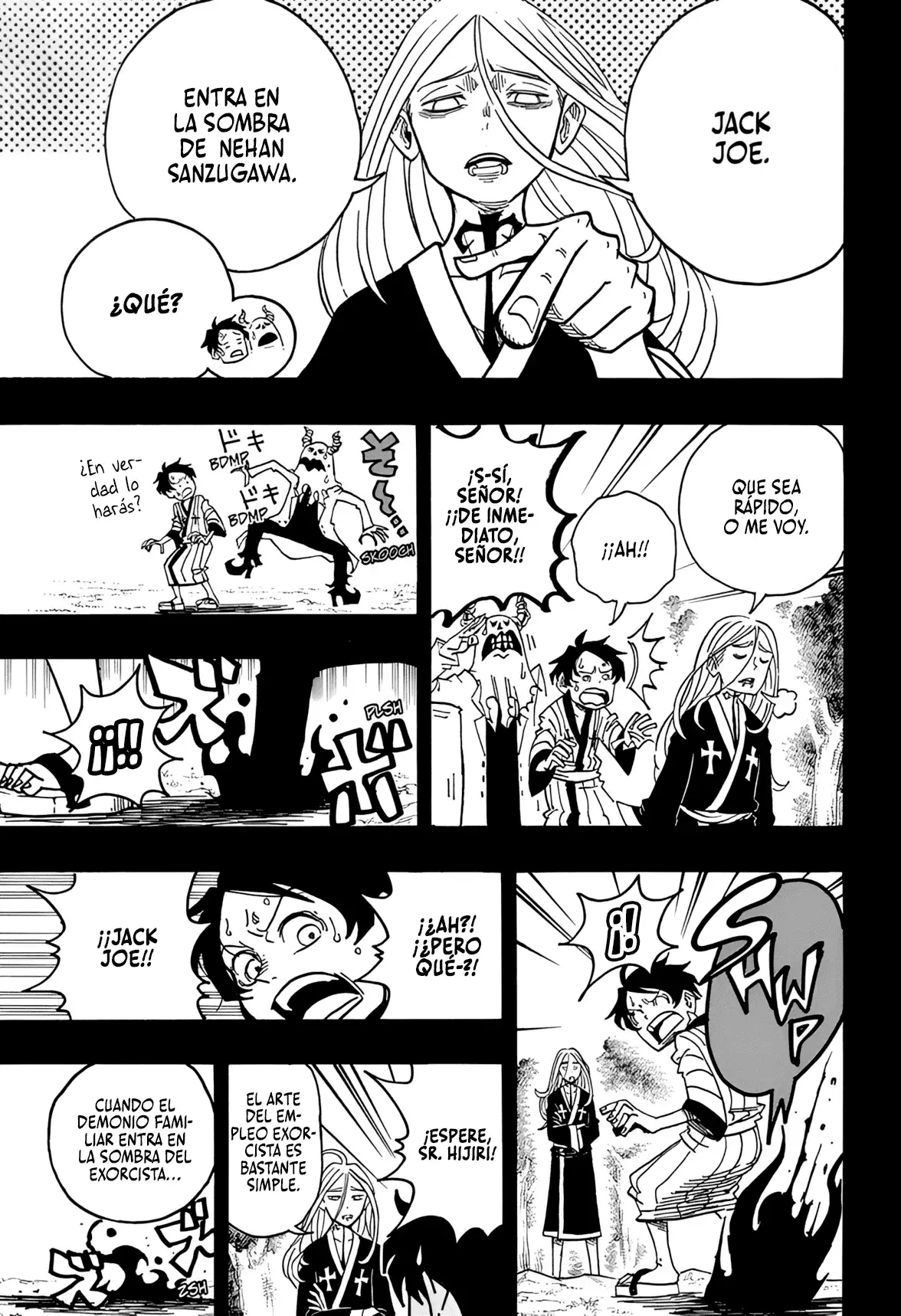 Ultimate Exorcist Kiyoshi Capitulo 33: ¡Luchen, Nehan &amp; JJ! página 7
