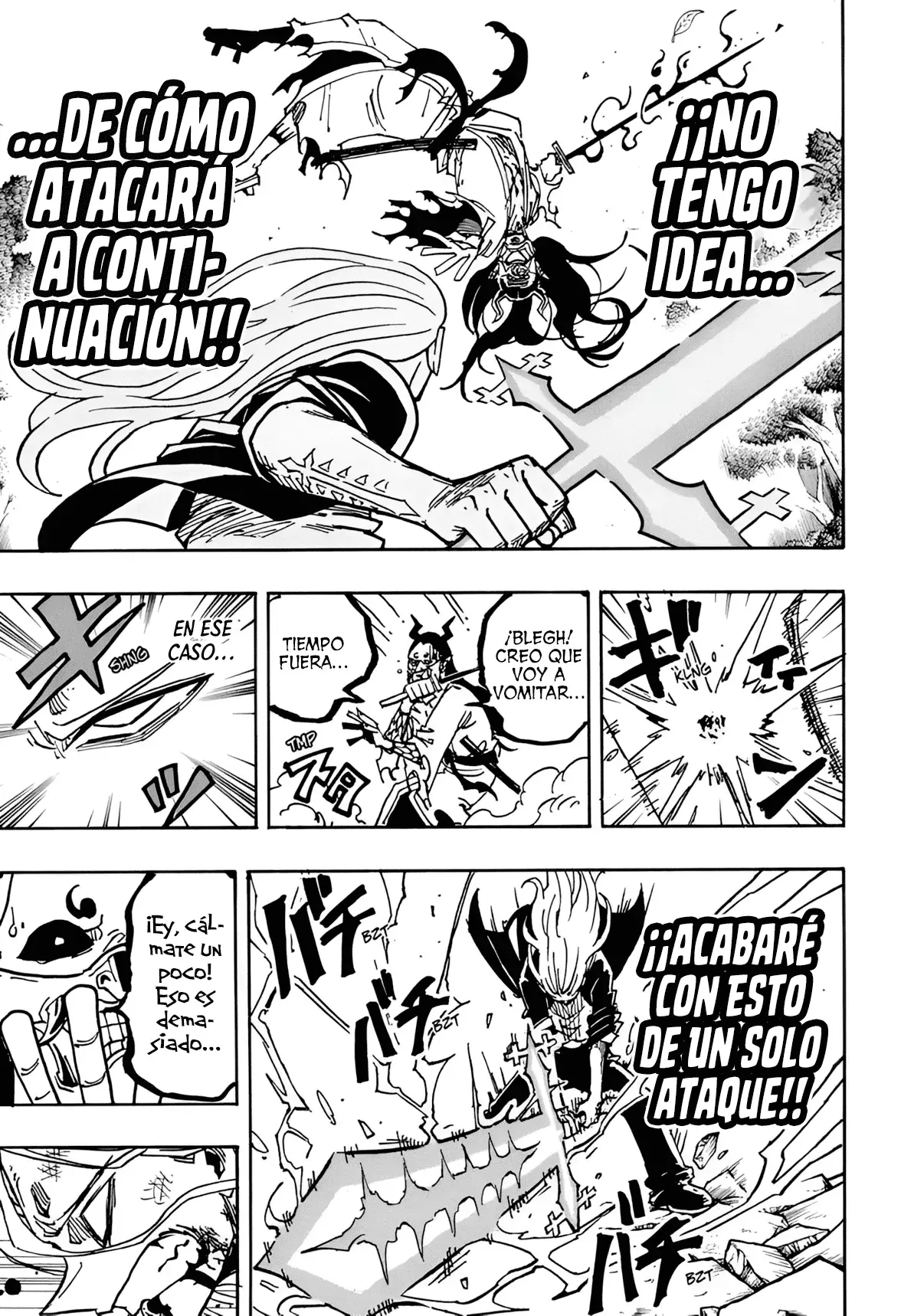 Ultimate Exorcist Kiyoshi Capitulo 45: Tsurugi Hijiri vs. El Primer Demonio Señorial, Tonjinchi página 14