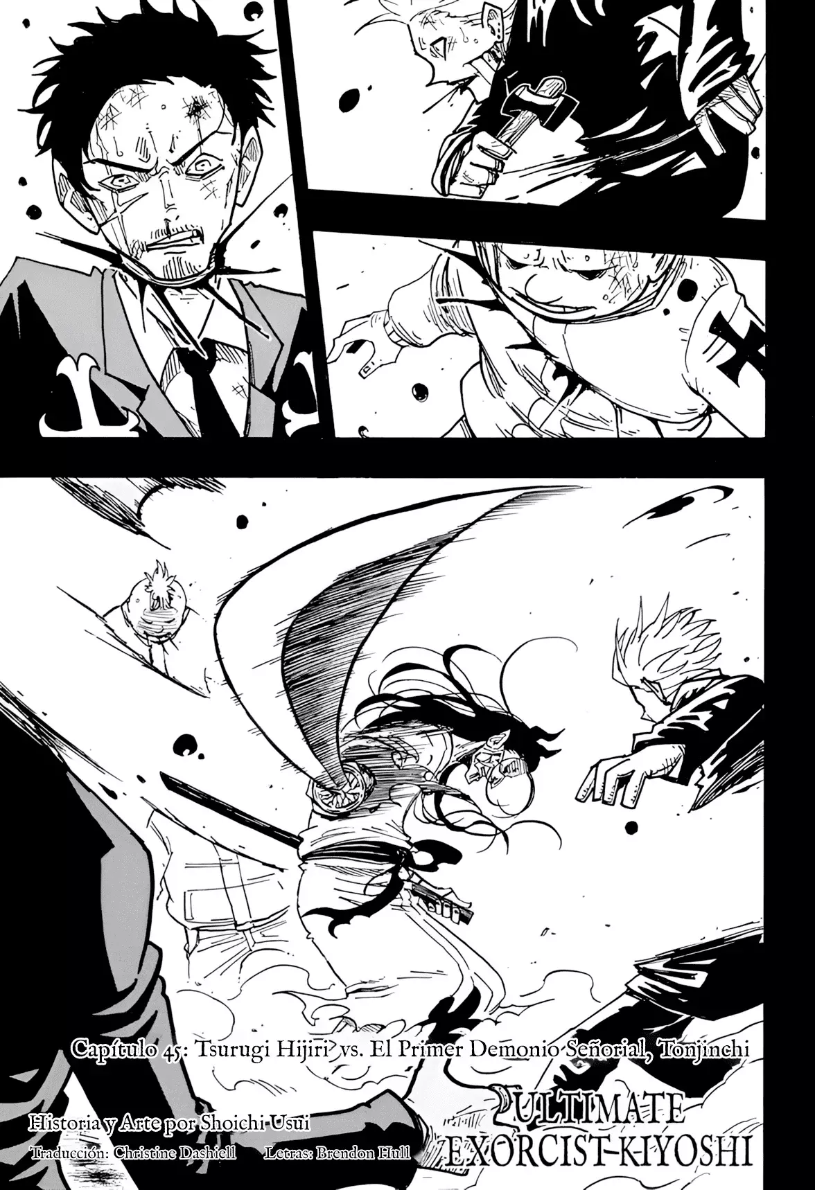 Ultimate Exorcist Kiyoshi Capitulo 45: Tsurugi Hijiri vs. El Primer Demonio Señorial, Tonjinchi página 2