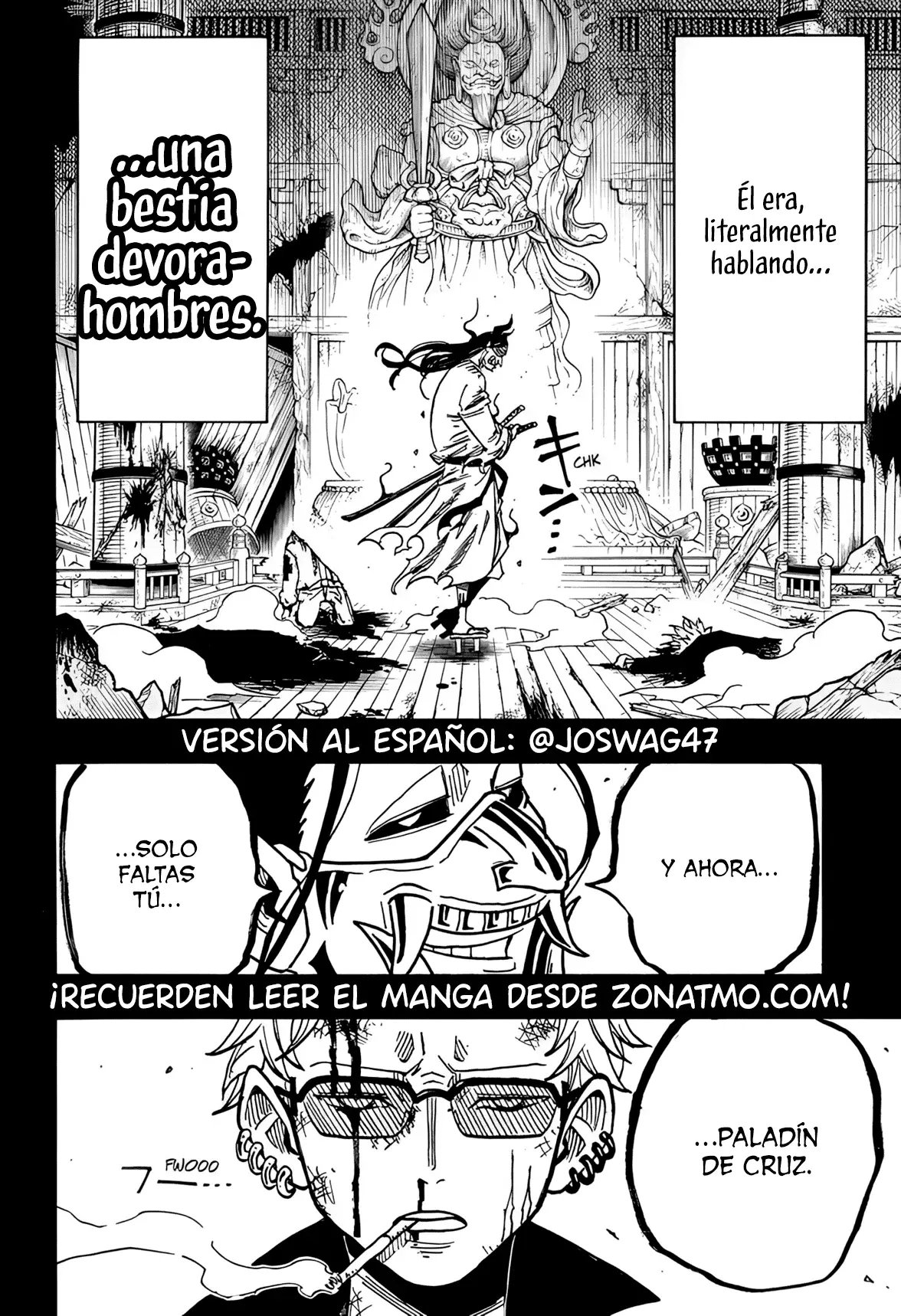 Ultimate Exorcist Kiyoshi Capitulo 45: Tsurugi Hijiri vs. El Primer Demonio Señorial, Tonjinchi página 3