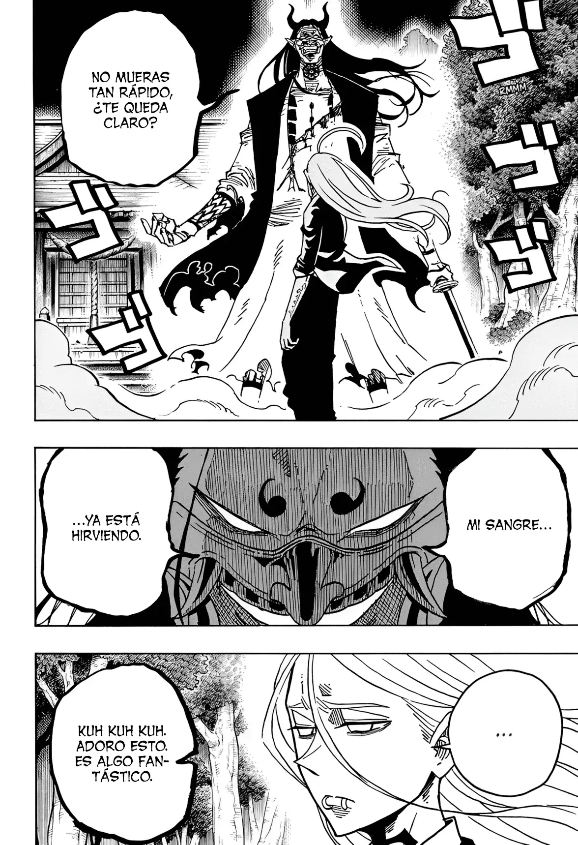 Ultimate Exorcist Kiyoshi Capitulo 45: Tsurugi Hijiri vs. El Primer Demonio Señorial, Tonjinchi página 5