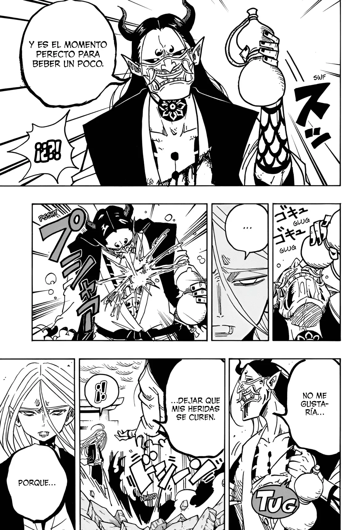 Ultimate Exorcist Kiyoshi Capitulo 45: Tsurugi Hijiri vs. El Primer Demonio Señorial, Tonjinchi página 6