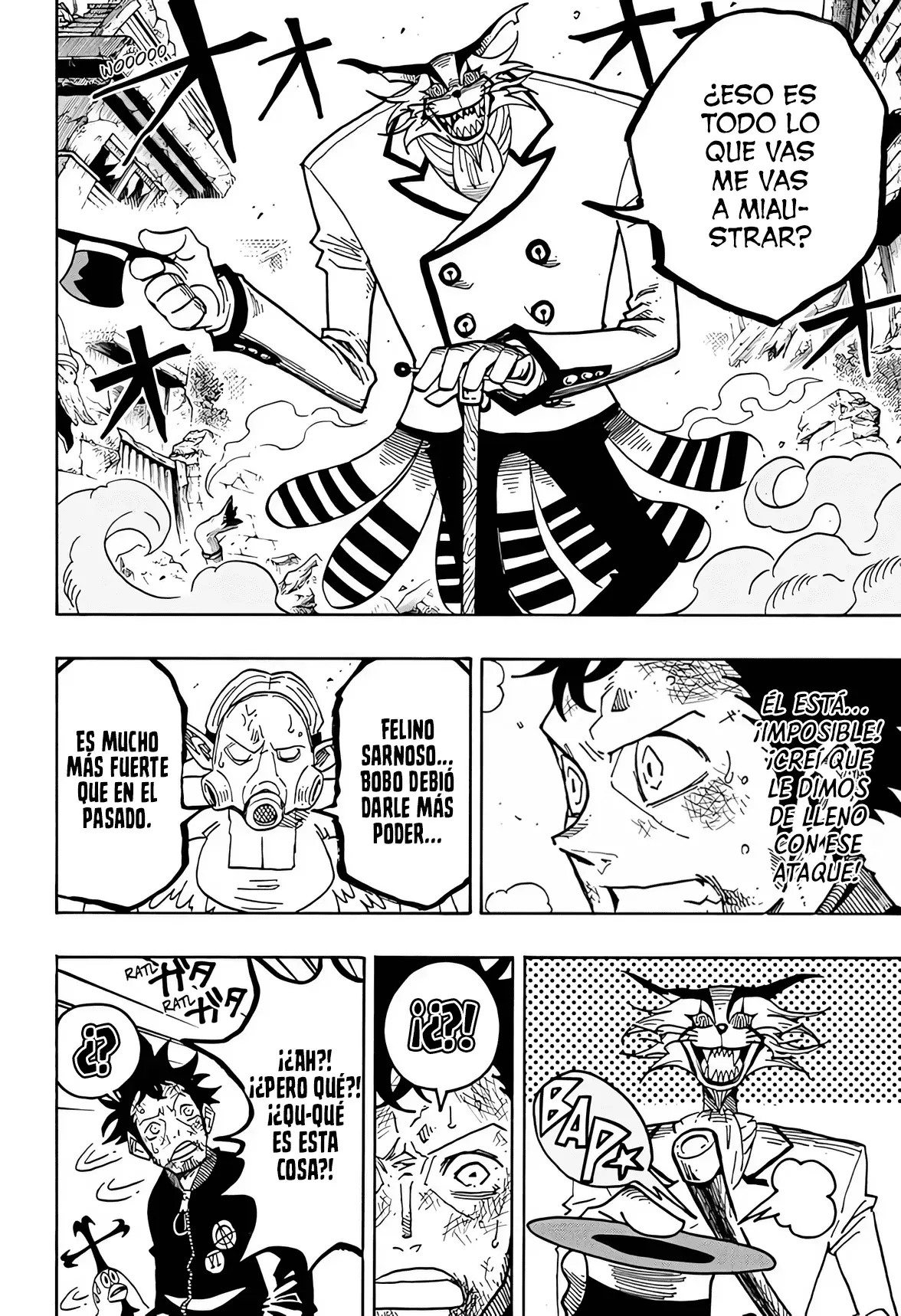Ultimate Exorcist Kiyoshi Capitulo 79: Zangi Tosaka &amp; Cucú vs. el Demonio Señorial Neko página 10