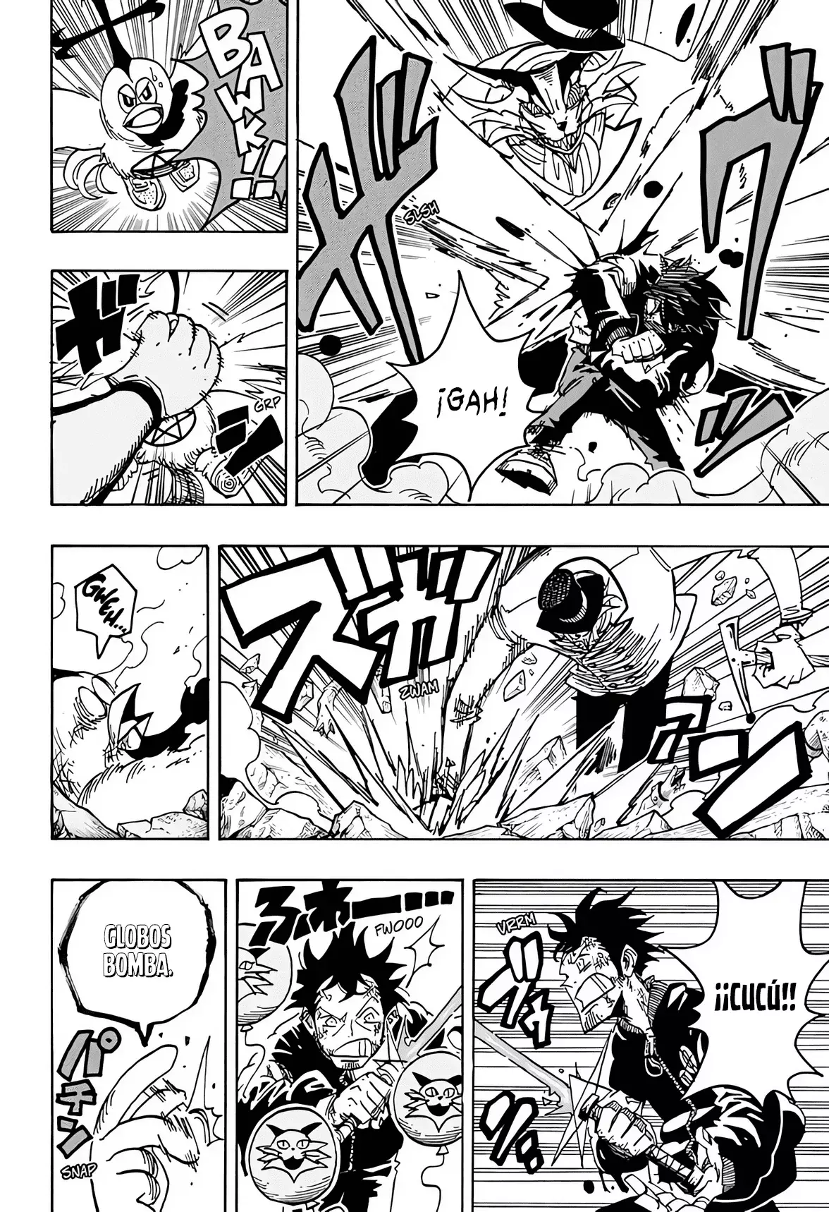 Ultimate Exorcist Kiyoshi Capitulo 79: Zangi Tosaka &amp; Cucú vs. el Demonio Señorial Neko página 12