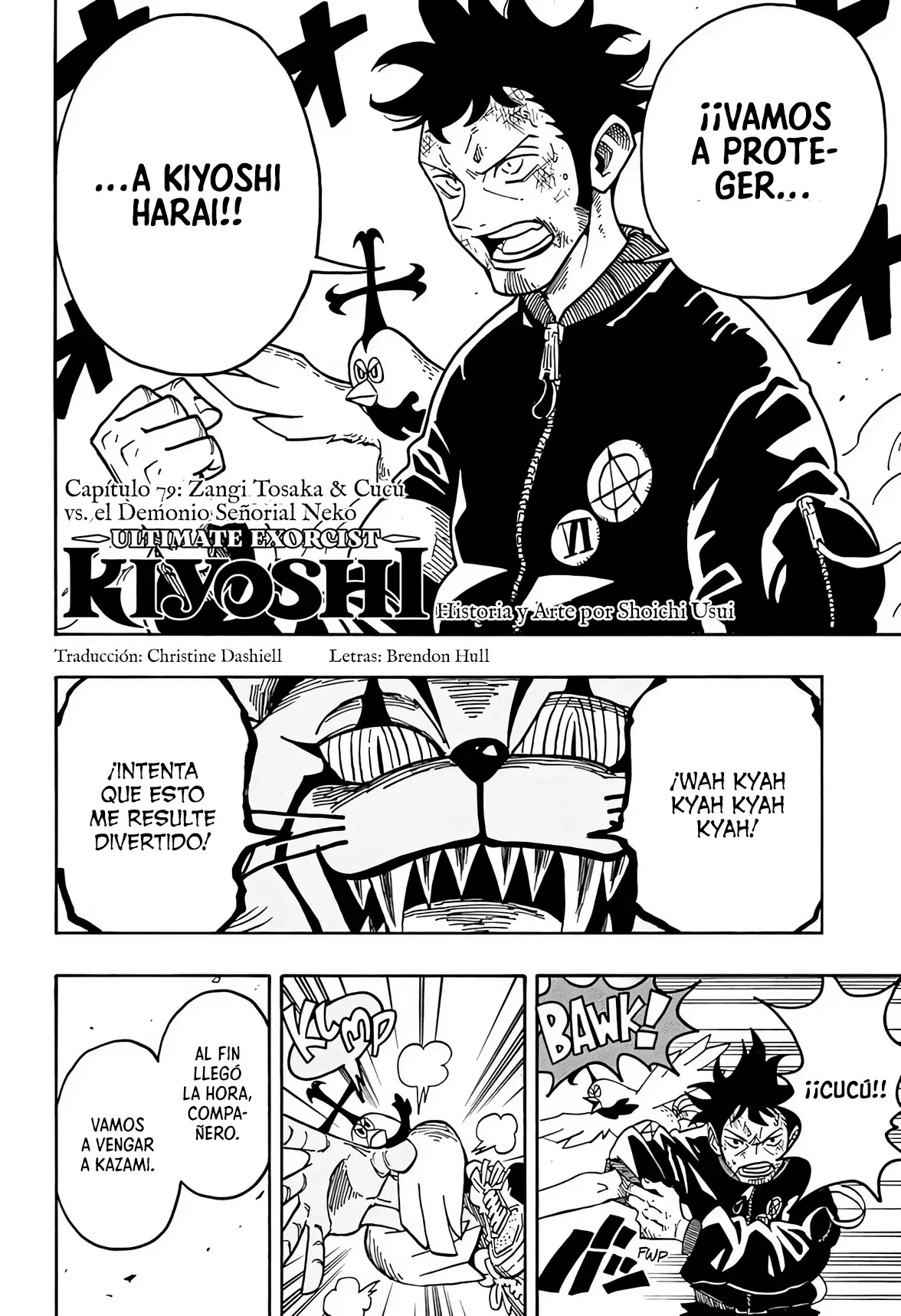 Ultimate Exorcist Kiyoshi Capitulo 79: Zangi Tosaka &amp; Cucú vs. el Demonio Señorial Neko página 3