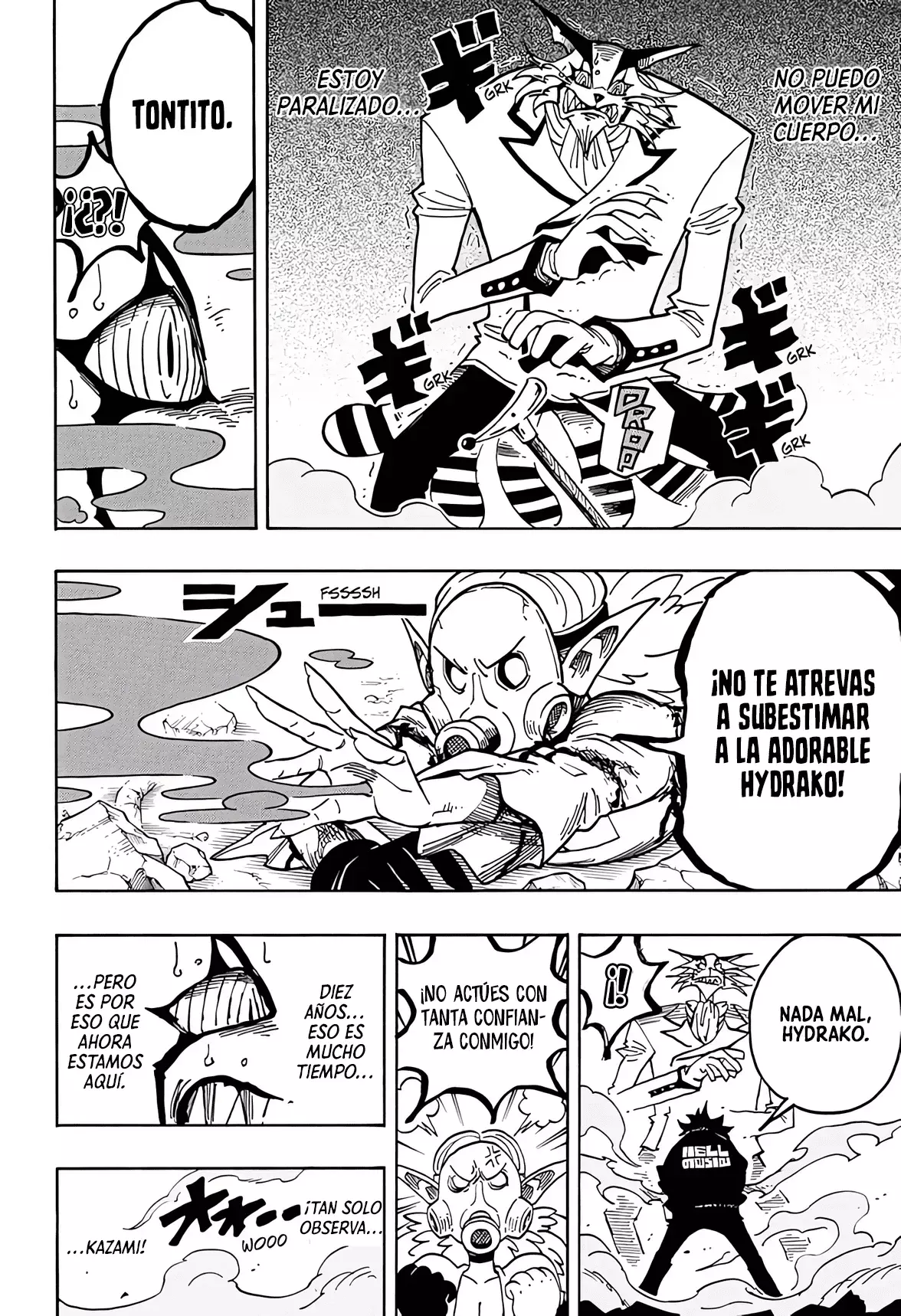Ultimate Exorcist Kiyoshi Capitulo 79: Zangi Tosaka &amp; Cucú vs. el Demonio Señorial Neko página 7