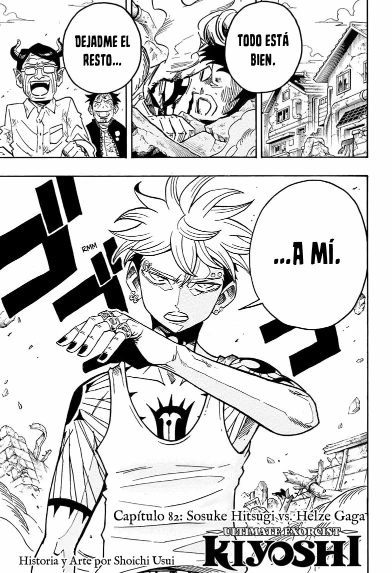 Ultimate Exorcist Kiyoshi Capitulo 82: Sosuke Hitsuke VS Helze Gaga página 2