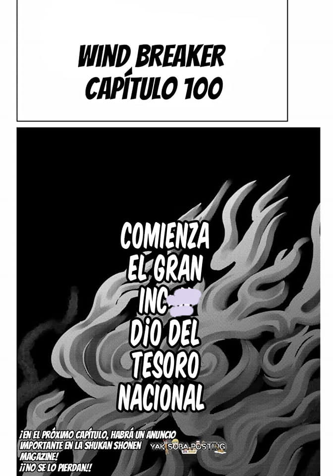 WIND BREAKER Capitulo 100: Los Grandes Fuegos de la Extinción - Arco de apertura página 23