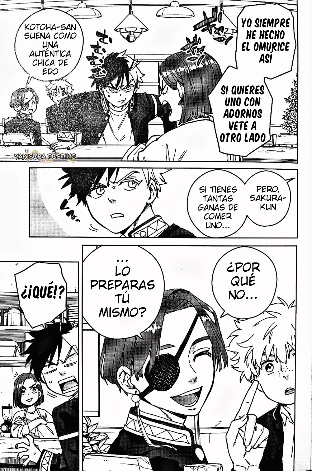WIND BREAKER Capitulo 146.5: Especial "El reto del Omurice de Sakura" página 5