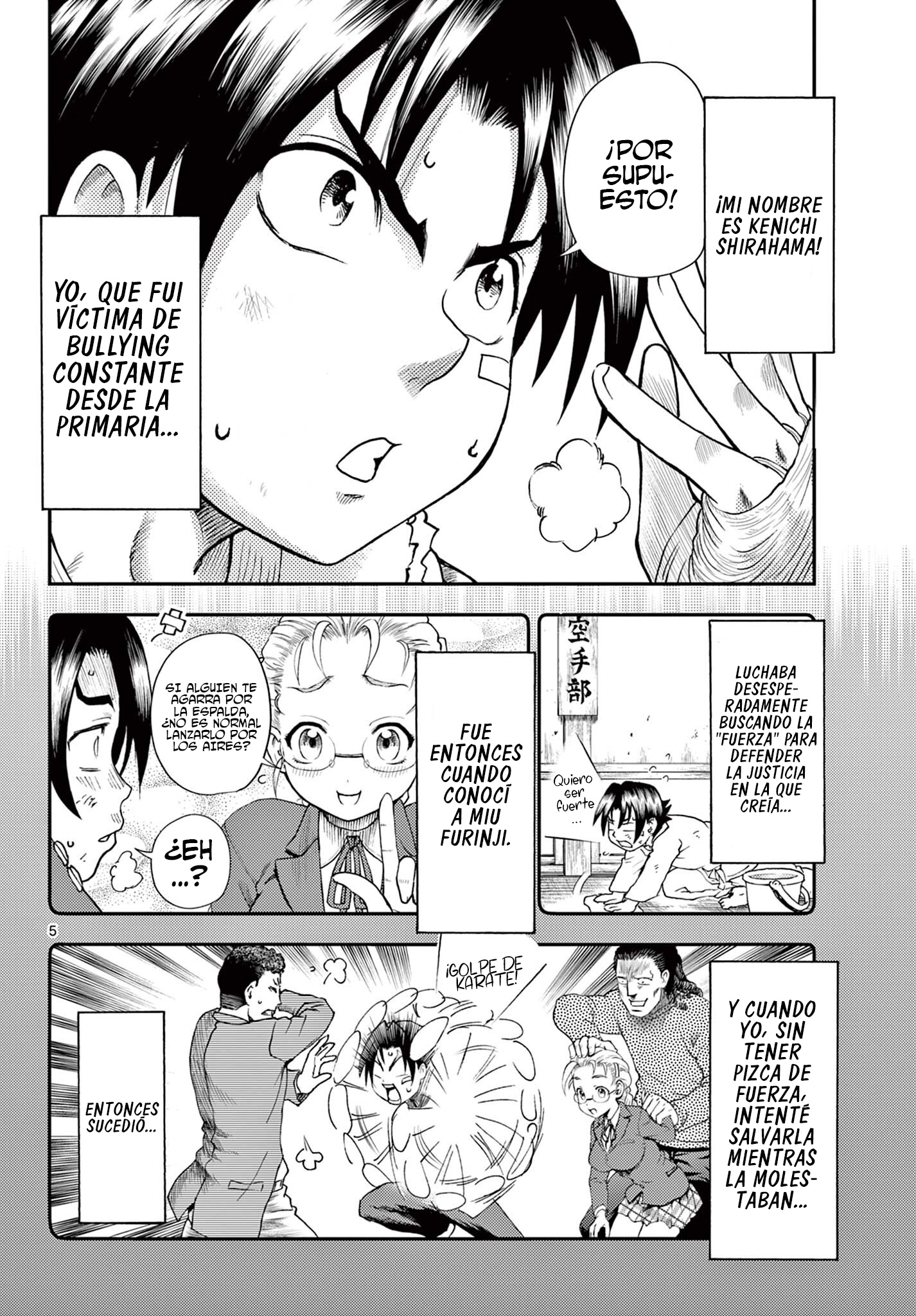 Kenichi 2 "El discípulo más fuerte de la historia" ~Arco de los Maestros~ Capitulo 1 página 5
