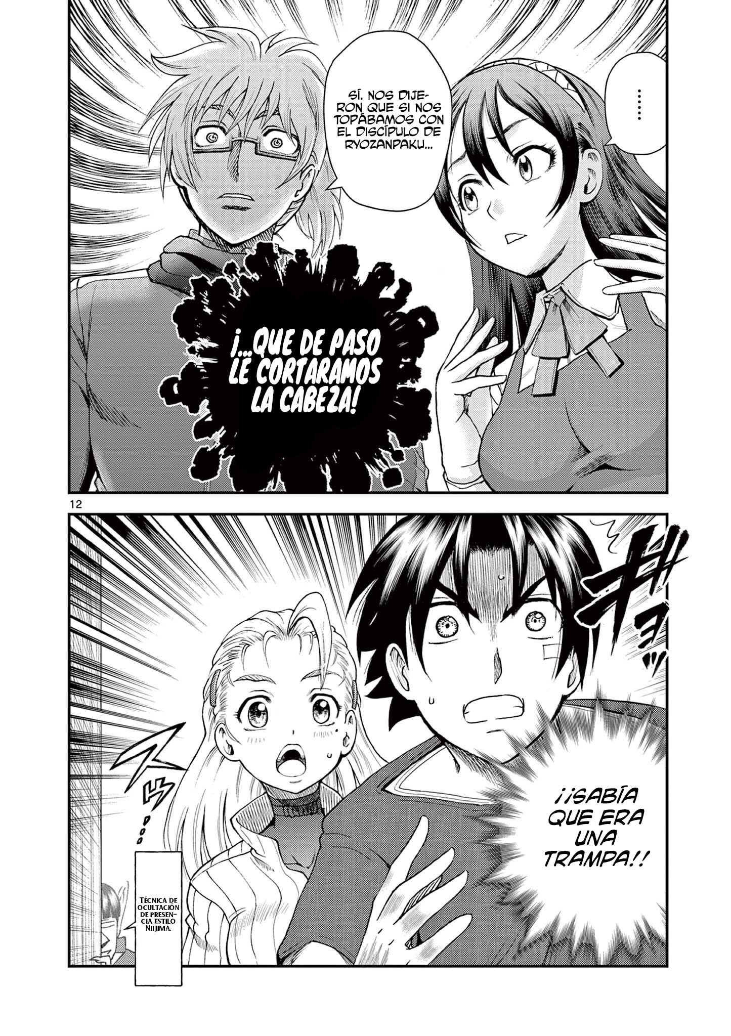 Kenichi 2 "El discípulo más fuerte de la historia" ~Arco de los Maestros~ Capitulo 4 página 12