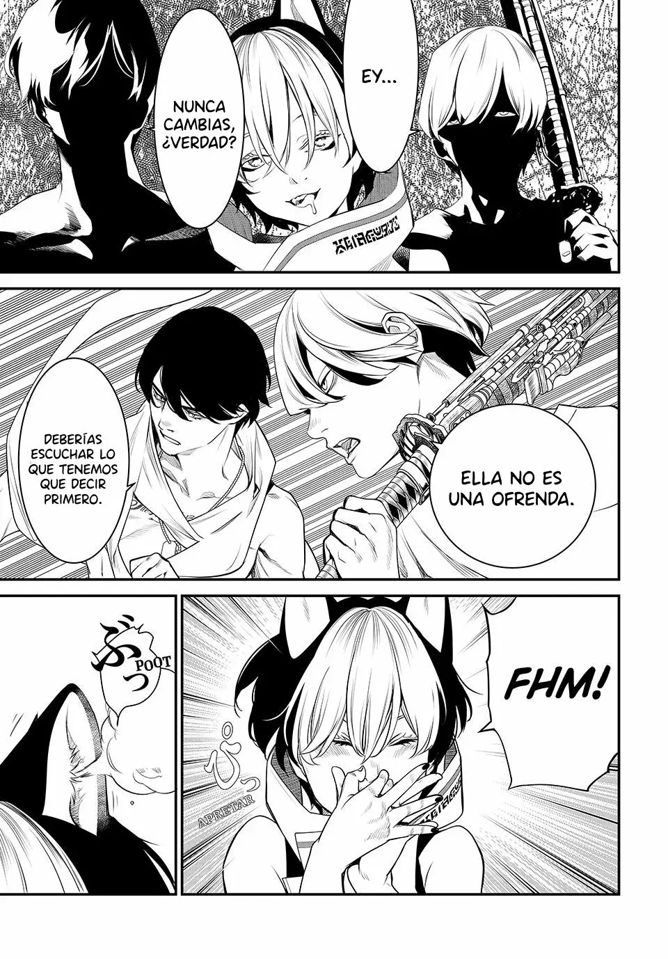 Kaijin Fugeki Capitulo 11: Dicen que debes sonreír en momentos de dolor y miseria. página 4