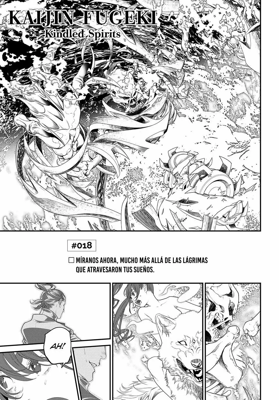 Kaijin Fugeki Capitulo 18: Míranos ahora, mucho más allá de las lágrimas que atravesaron tus sueños. página 2