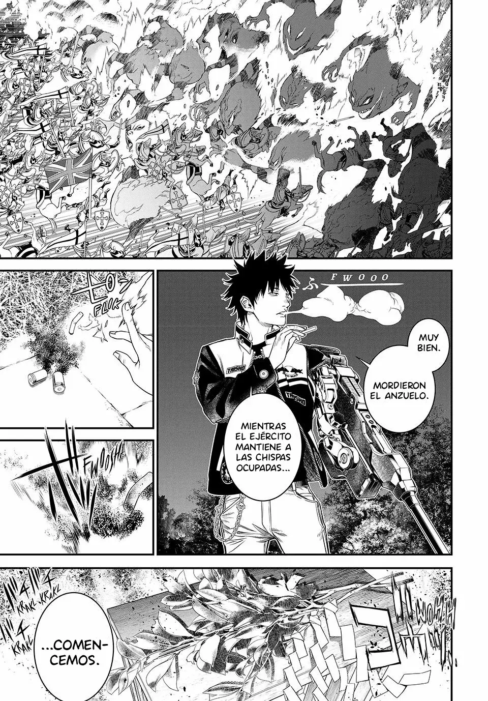 Kaijin Fugeki Capitulo 26: Es mejor guardar los comentarios hirientes y los recuerdos dolorosos. página 16