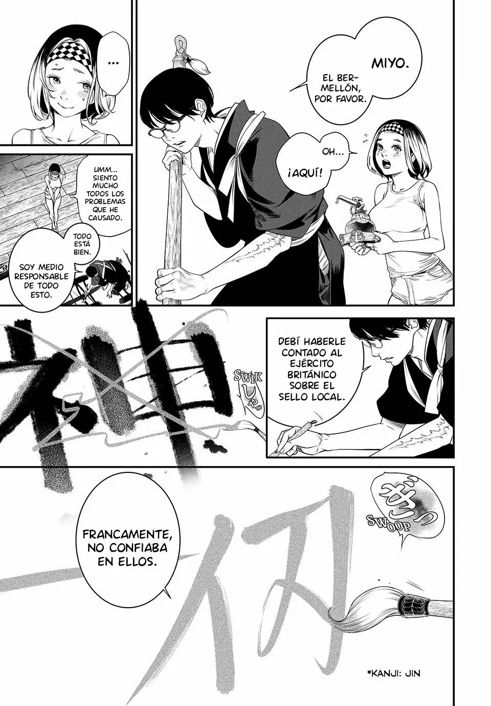 Kaijin Fugeki Capitulo 26: Es mejor guardar los comentarios hirientes y los recuerdos dolorosos. página 4