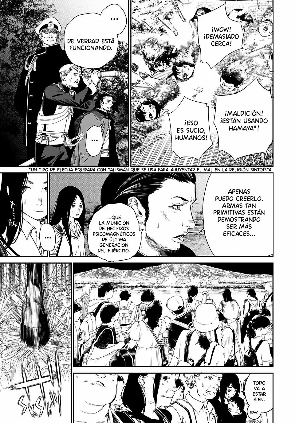 Kaijin Fugeki Capitulo 26: Es mejor guardar los comentarios hirientes y los recuerdos dolorosos. página 9