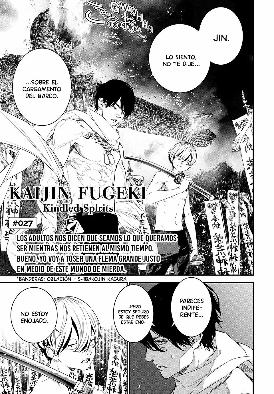 Kaijin Fugeki Capitulo 27: Los adultos nos dicen que seamos lo que queramos ser mientras nos retienen al mismo tiempo. página 2
