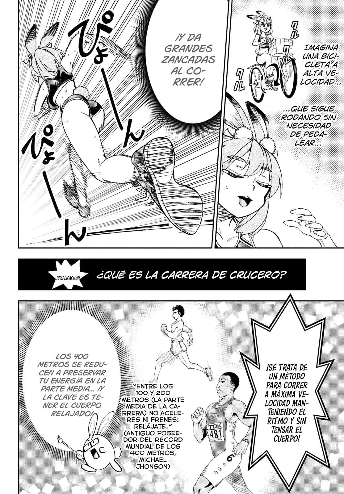 Atletismo en otro mundo Capitulo 1: Conejo vs. Puma (400 metros femenino) página 44