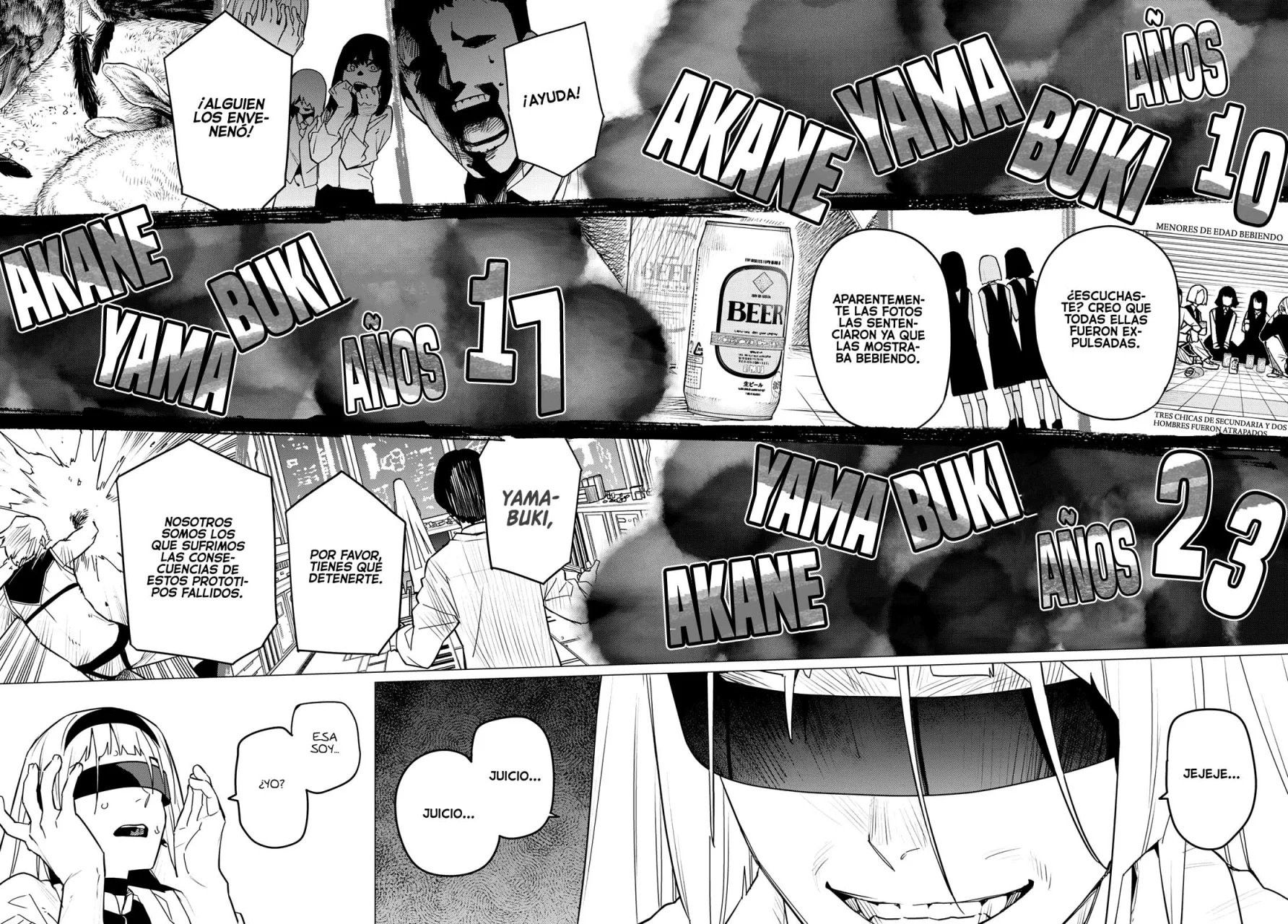 Sentai Daishikkaku Capitulo 103: Akane Yamabuki, edades 10, 17, 23 página 13