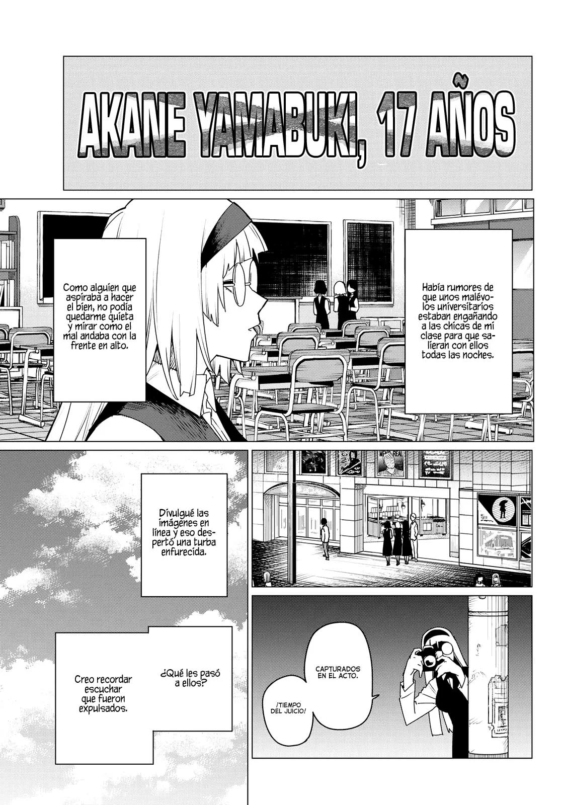 Sentai Daishikkaku Capitulo 103: Akane Yamabuki, edades 10, 17, 23 página 8