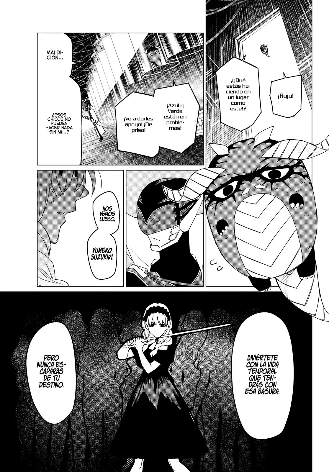 Sentai Daishikkaku Capitulo 106: Batalla de tres frentes, parte 11 página 10