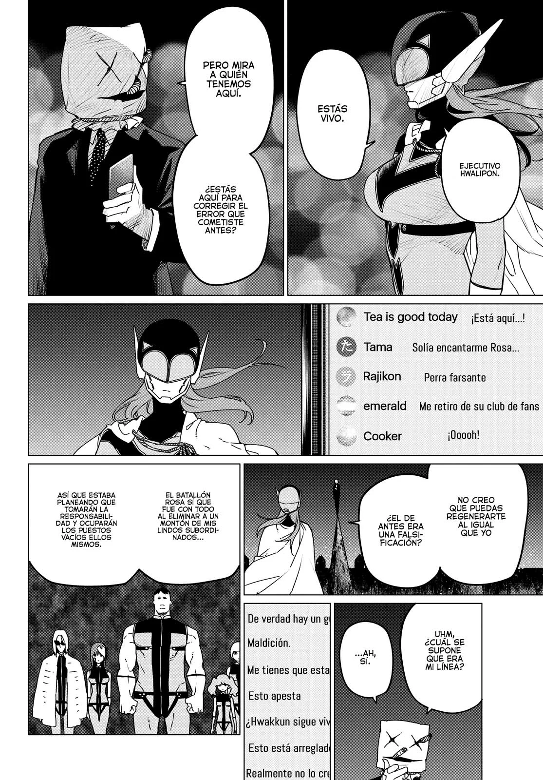 Sentai Daishikkaku Capitulo 109: Batalla de tres frentes, parte 14 página 8