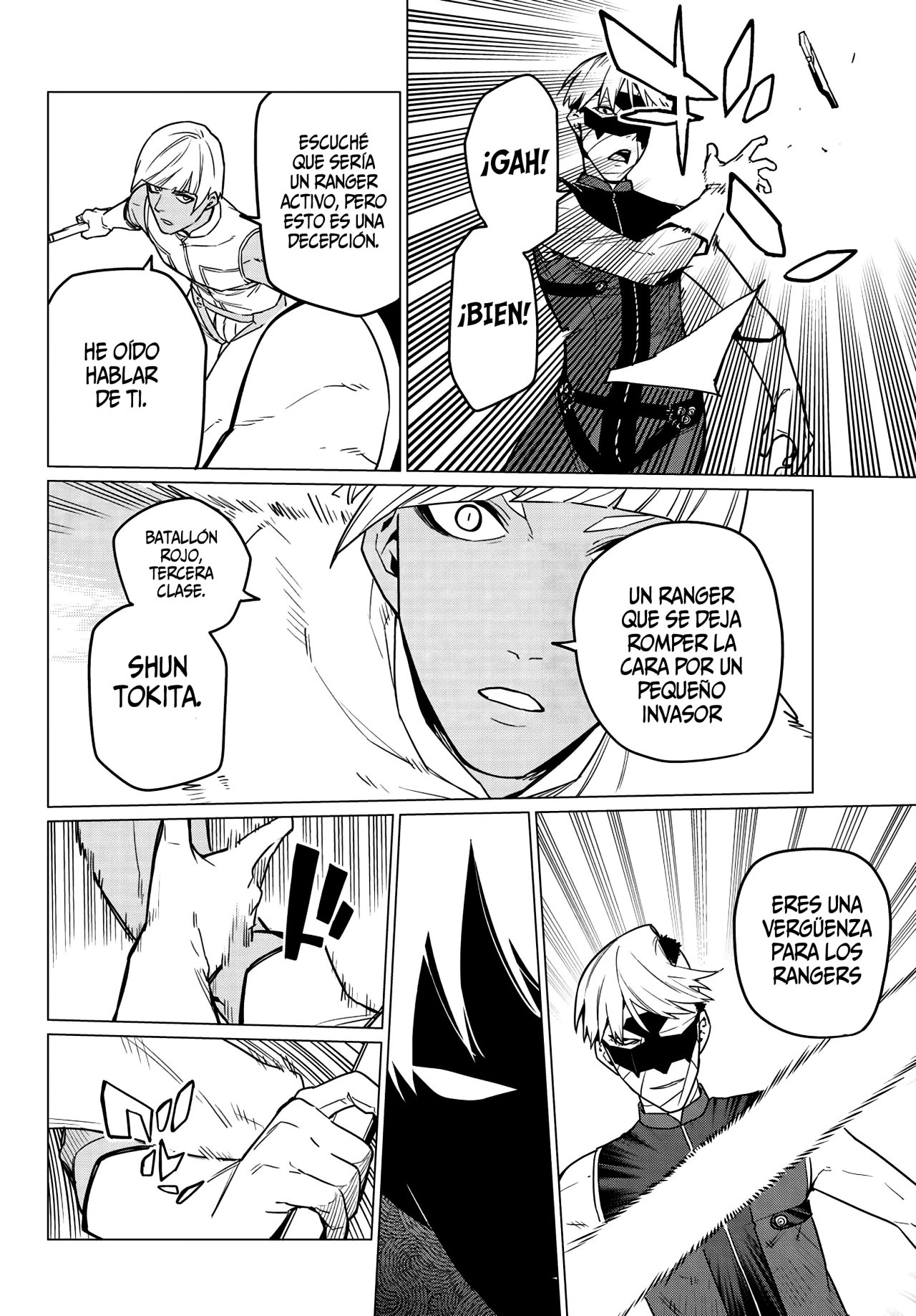 Sentai Daishikkaku Capitulo 18: Los exámenes de Bailong: Enfrentando al invasor rojo. página 17