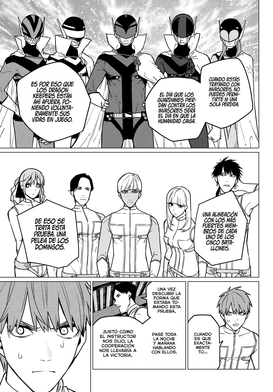 Sentai Daishikkaku Capitulo 24: Los exámenes de Bailong: Enfrentando al invasor azul página 17