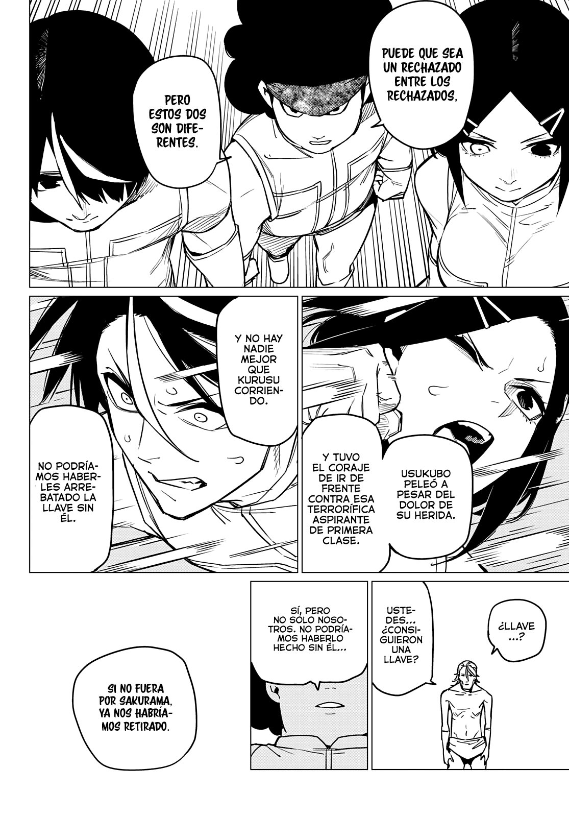 Sentai Daishikkaku Capitulo 29: Los exámenes de Bailong: Enfrentando el equipo de cadetes página 9