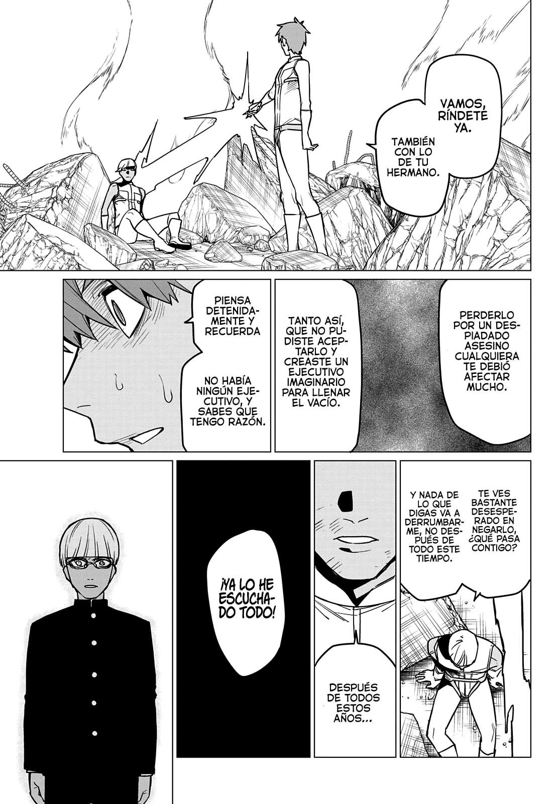 Sentai Daishikkaku Capitulo 32: Los exámenes de Bailong: Enfrentando al equipo de cadetes, parte 4. página 10