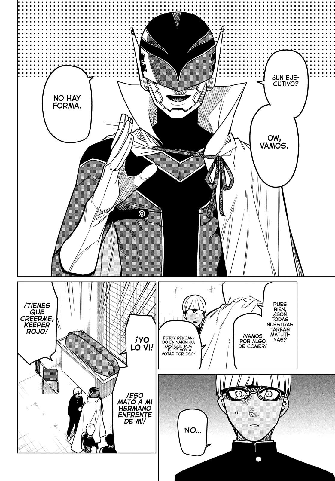 Sentai Daishikkaku Capitulo 32: Los exámenes de Bailong: Enfrentando al equipo de cadetes, parte 4. página 11