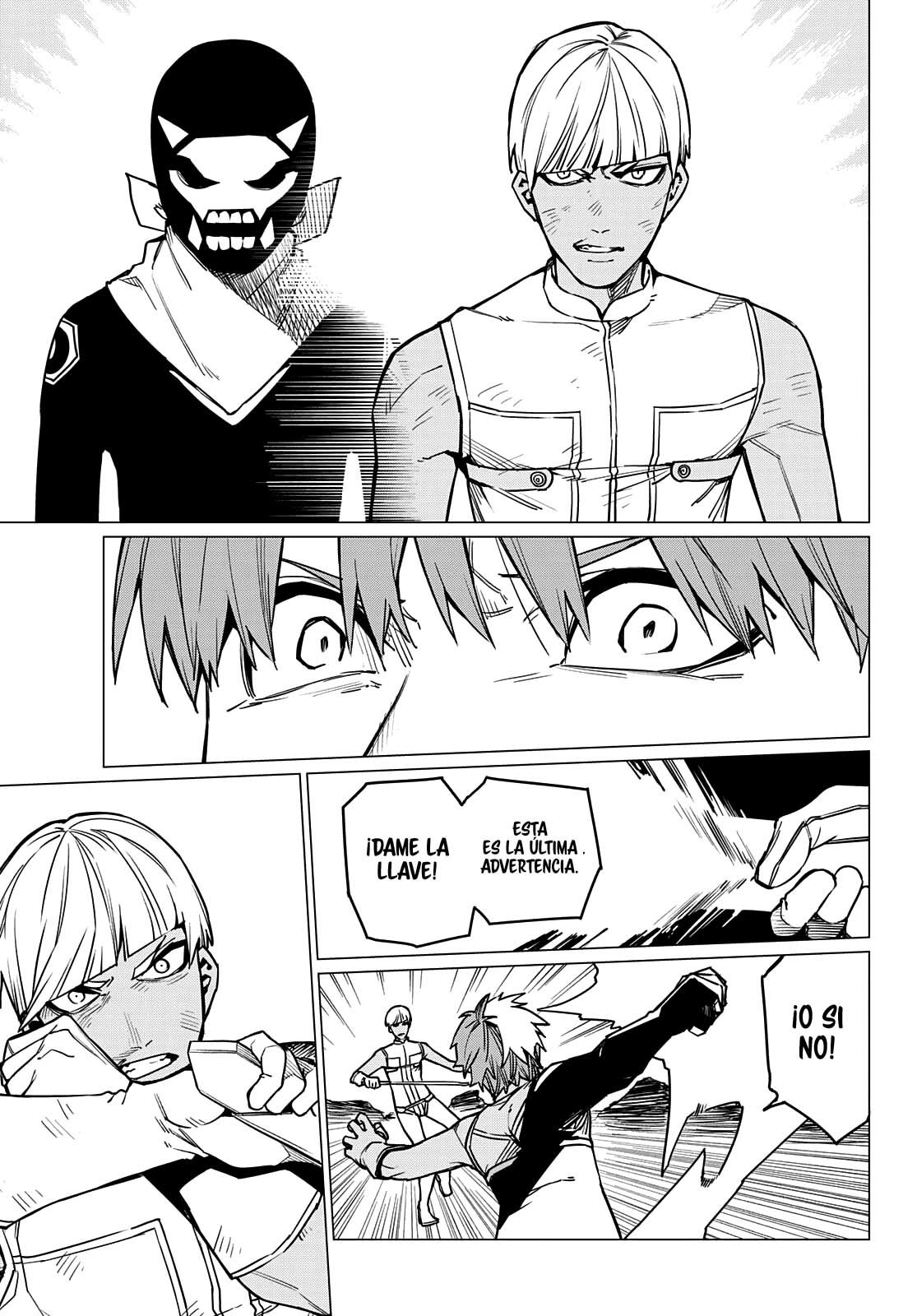 Sentai Daishikkaku Capitulo 32: Los exámenes de Bailong: Enfrentando al equipo de cadetes, parte 4. página 14