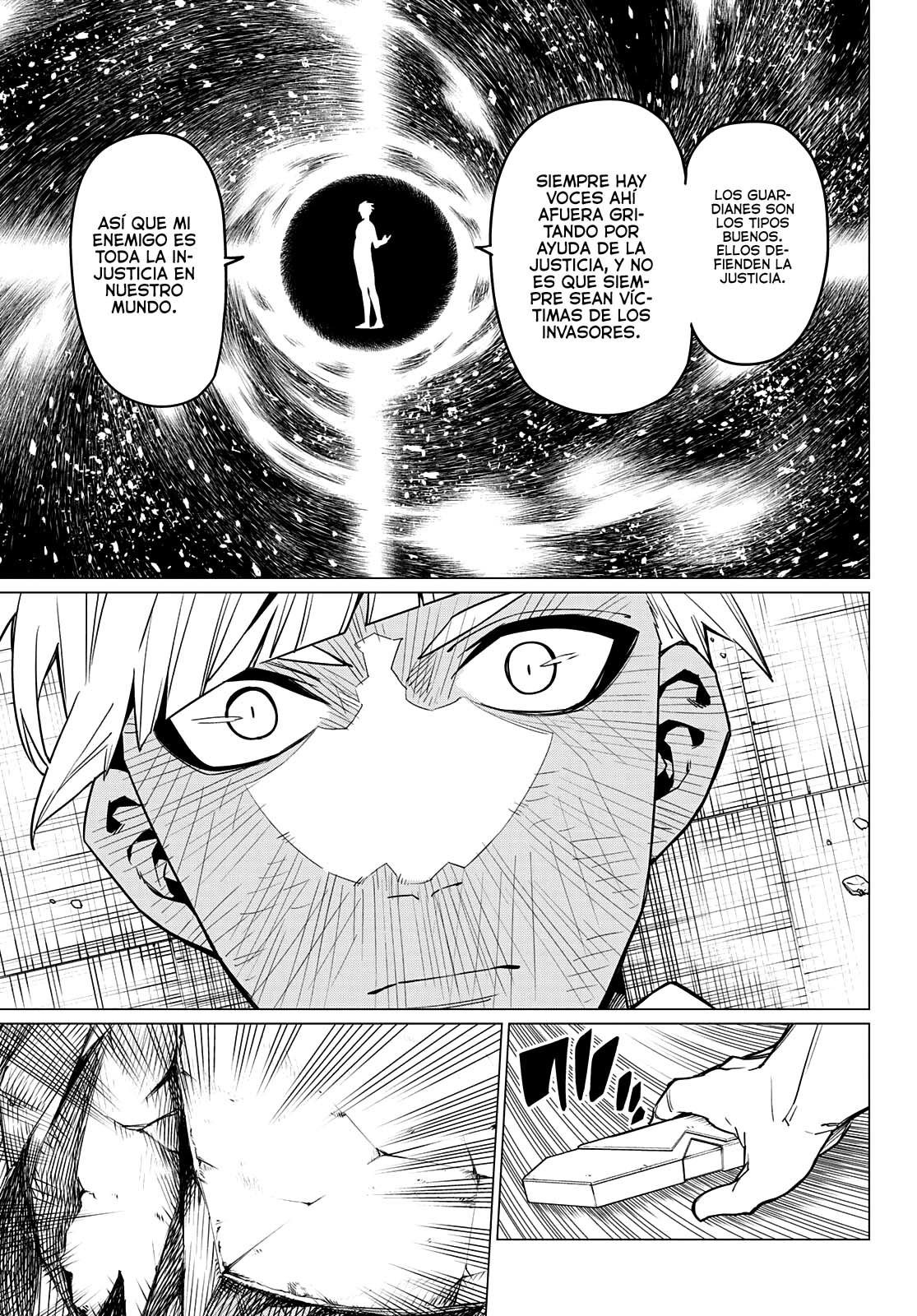 Sentai Daishikkaku Capitulo 32: Los exámenes de Bailong: Enfrentando al equipo de cadetes, parte 4. página 18
