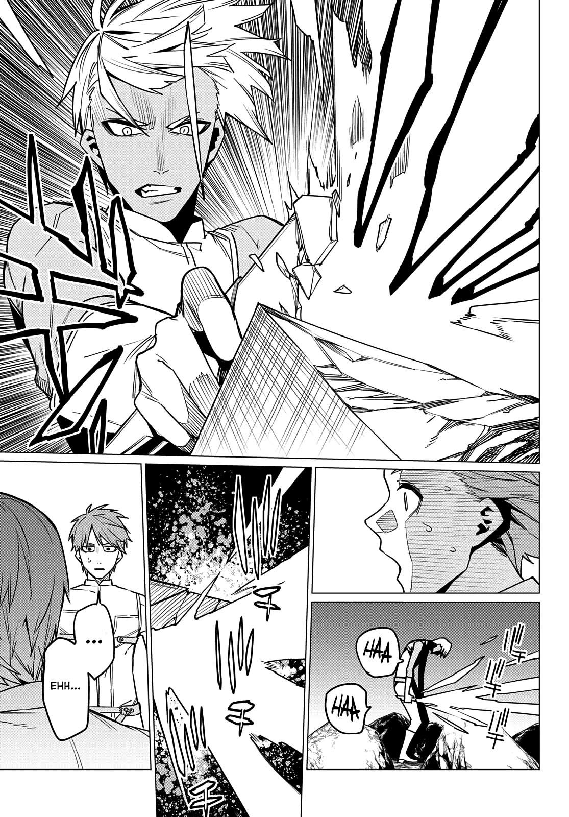 Sentai Daishikkaku Capitulo 32: Los exámenes de Bailong: Enfrentando al equipo de cadetes, parte 4. página 20