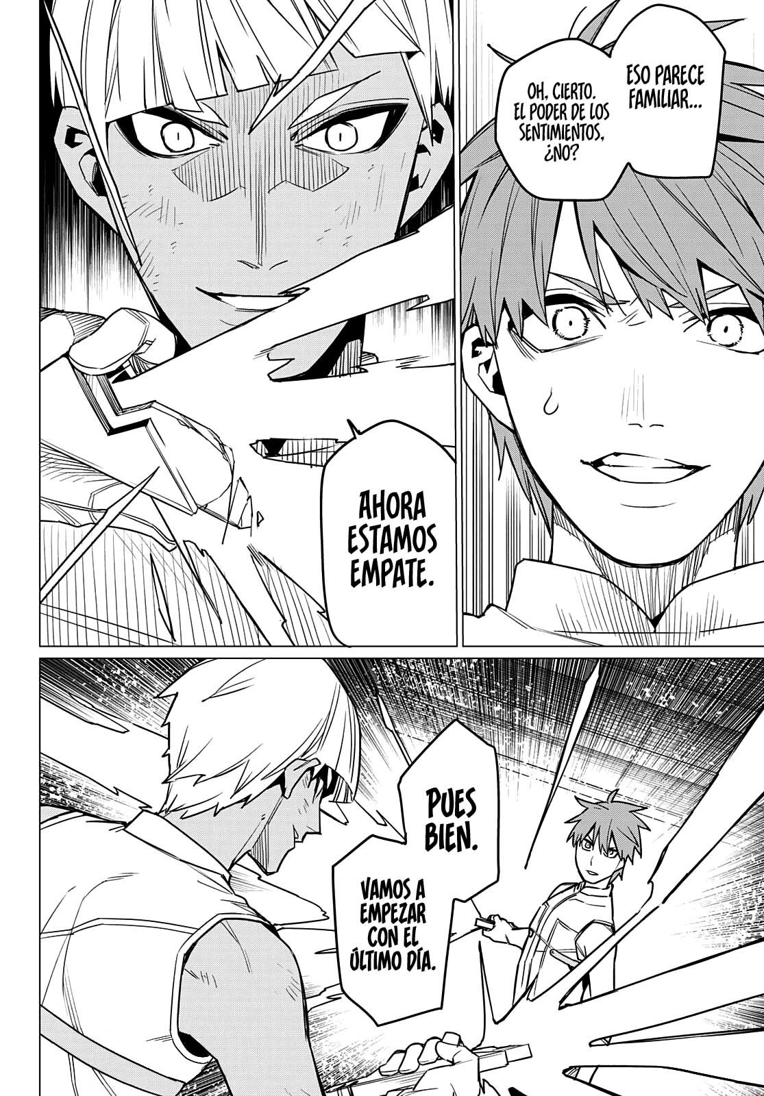 Sentai Daishikkaku Capitulo 32: Los exámenes de Bailong: Enfrentando al equipo de cadetes, parte 4. página 21