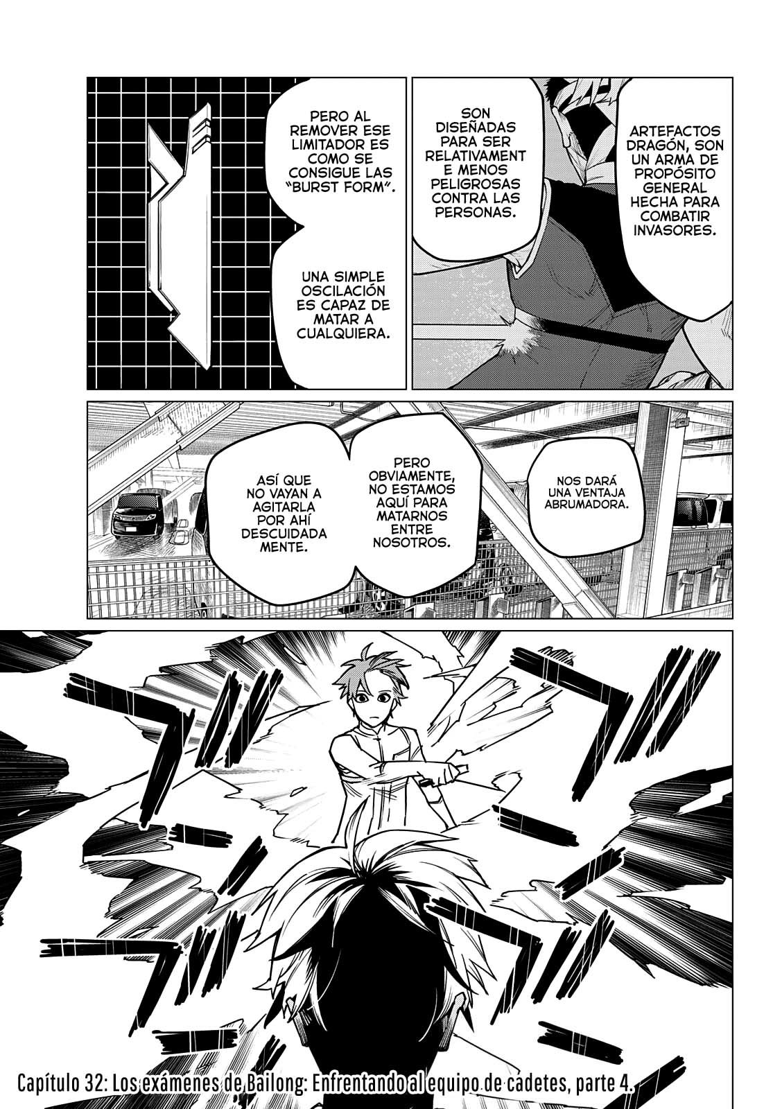 Sentai Daishikkaku Capitulo 32: Los exámenes de Bailong: Enfrentando al equipo de cadetes, parte 4. página 4