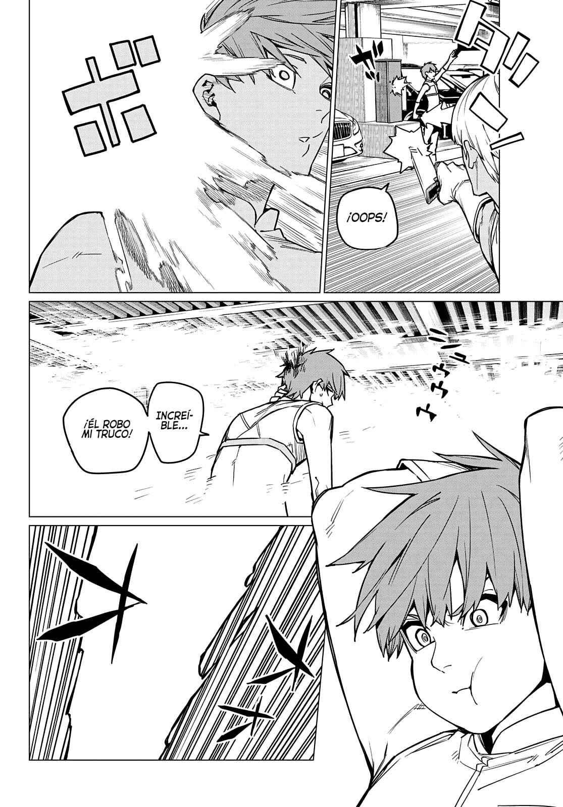 Sentai Daishikkaku Capitulo 32: Los exámenes de Bailong: Enfrentando al equipo de cadetes, parte 4. página 7