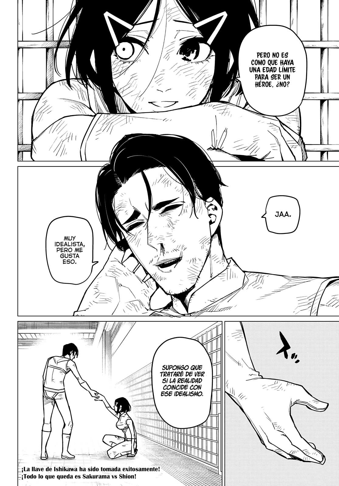 Sentai Daishikkaku Capitulo 35: Los exámenes de Bailong: Enfrentando al equipo de cadetes, Parte 7 página 19